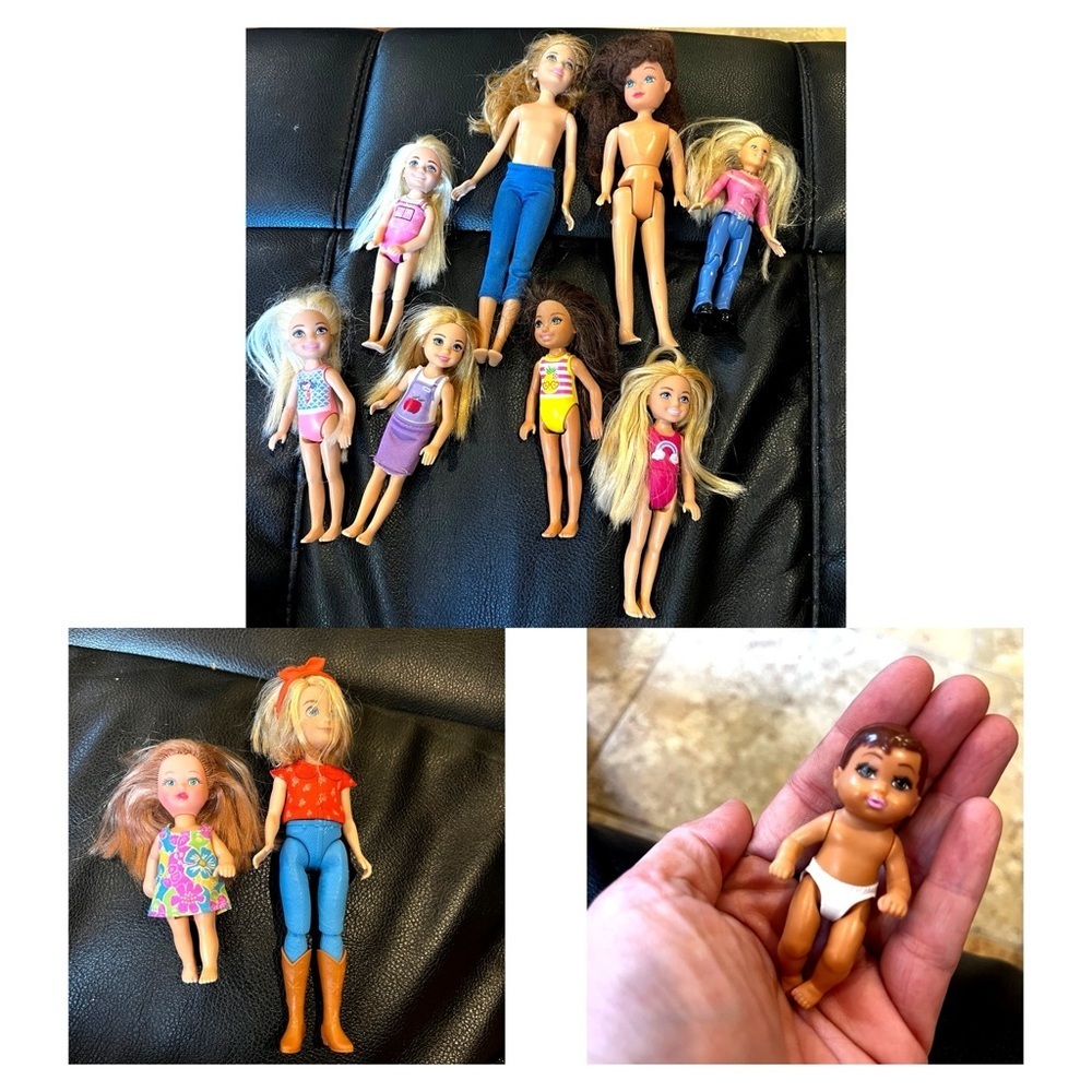 Vintage 90s y2k Barbie little sisters doll lot Stacie Chelsea baby Kelly